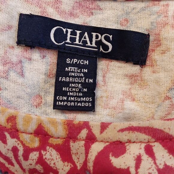 Chaps Cotton Maxi Dress. Coastal Cowgirl, Floral, Maxi - Picture 11 of 14